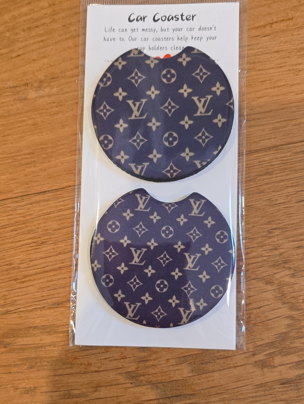LV Mouse Pad & Car Coaster Set - Picture 3 of 7